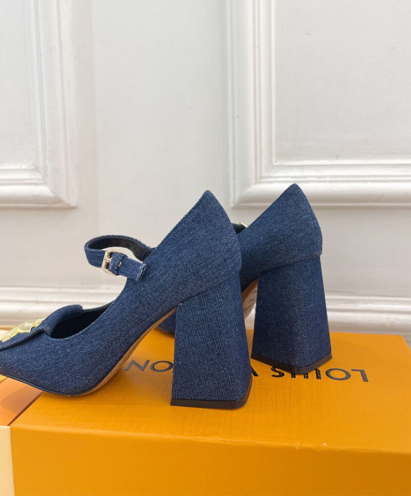 Louis Vuitton Women's Shake Mary Jane Pump 1ACGST Dark Blue