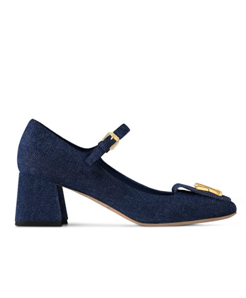 Louis Vuitton Women's Shake Mary Jane Pump 1ACLH4 Dark Blue