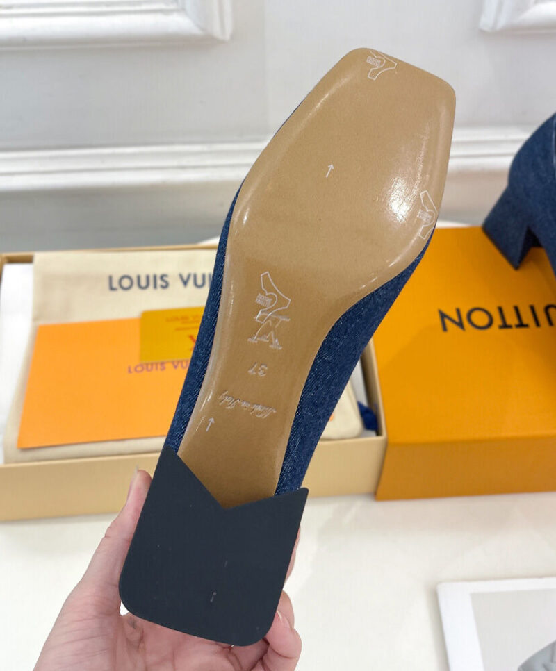 Louis Vuitton Women's Shake Mary Jane Pump 1ACLH4 Dark Blue