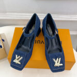 Louis Vuitton Women's Shake Mary Jane Pump 1ACLH4 Dark Blue