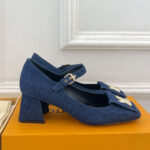 Louis Vuitton Women's Shake Mary Jane Pump 1ACLH4 Dark Blue