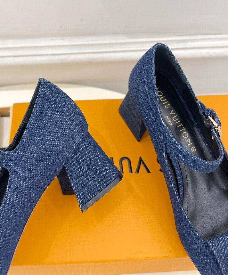 Louis Vuitton Women's Shake Mary Jane Pump 1ACLH4 Dark Blue