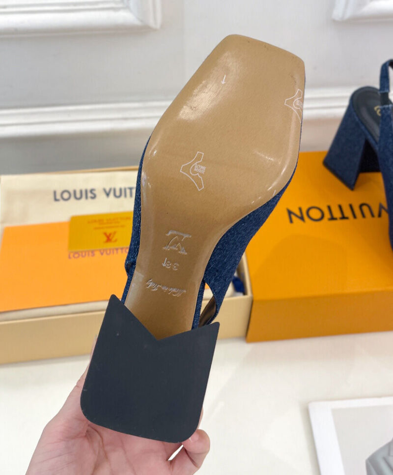 Louis Vuitton Women's Shake Slingback Pump 1ACLIW Dark Blue