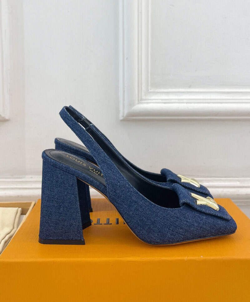 Louis Vuitton Women's Shake Slingback Pump 1ACLIW Dark Blue