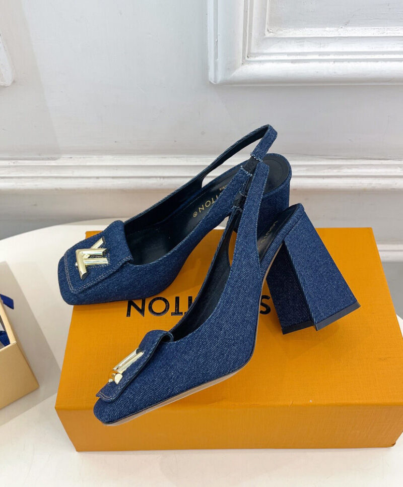 Louis Vuitton Women's Shake Slingback Pump 1ACLIW Dark Blue