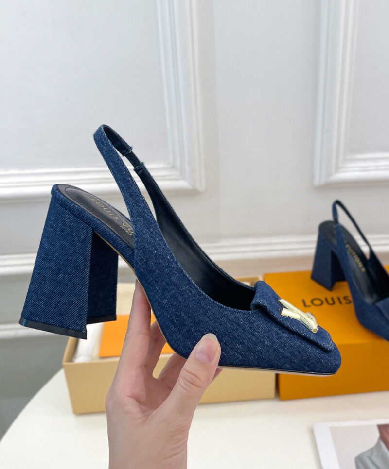 Louis Vuitton Women's Shake Slingback Pump 1ACLIW Dark Blue