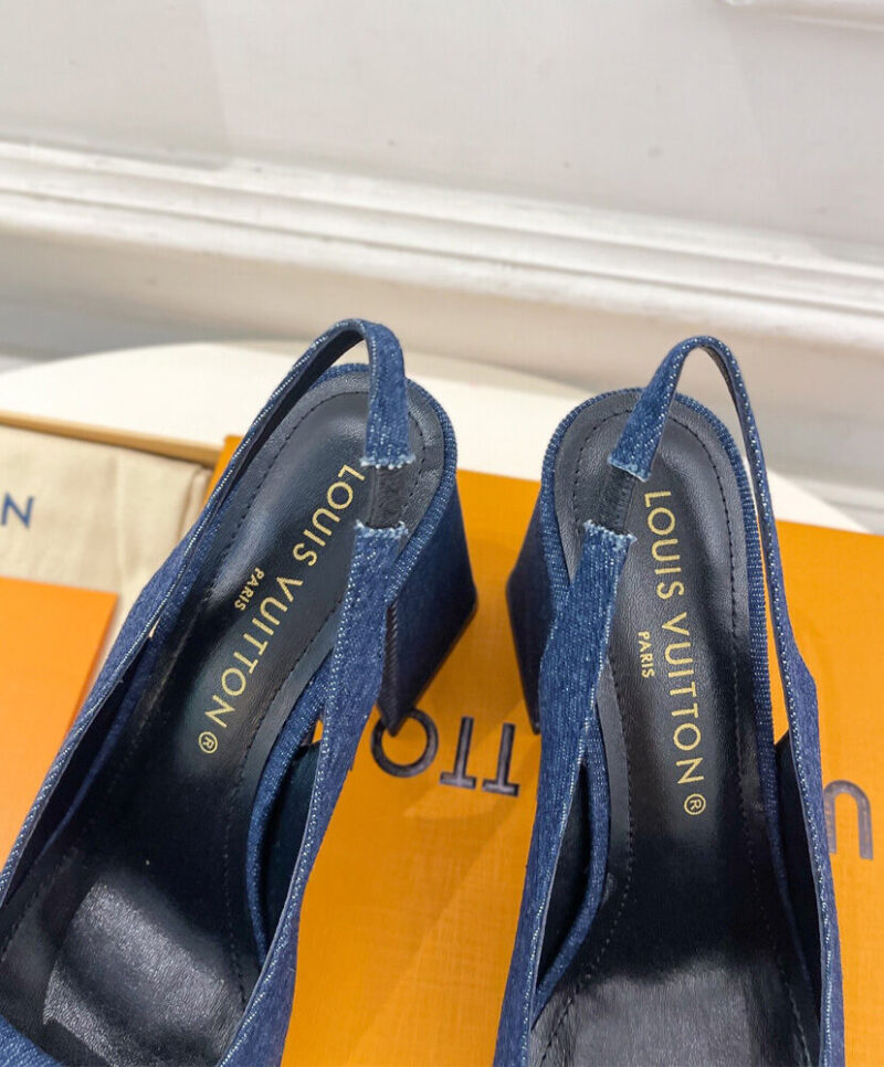 Louis Vuitton Women's Shake Slingback Pump 1ACLIW Dark Blue