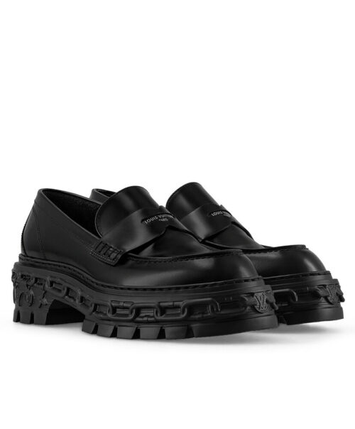 Louis Vuitton Women's LV Record Loafer 1AC9ID Black