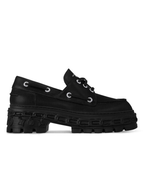 Louis Vuitton Women's LV Record Boat Shoe 1ADAJI Black