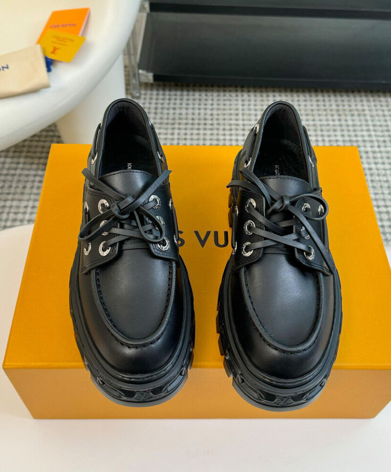 Louis Vuitton Women's LV Record Boat Shoe 1ADAJI Black