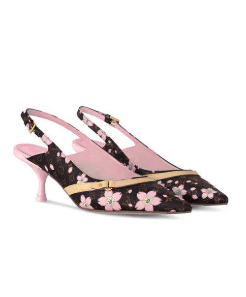 Louis Vuitton Women's LV x TM 6AM Slingback Pump Brown
