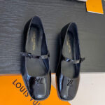 Louis Vuitton Women's Swing Flat Mary Jane Ballerina Black