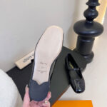 Louis Vuitton Women's Swing Flat Mary Jane Ballerina Black