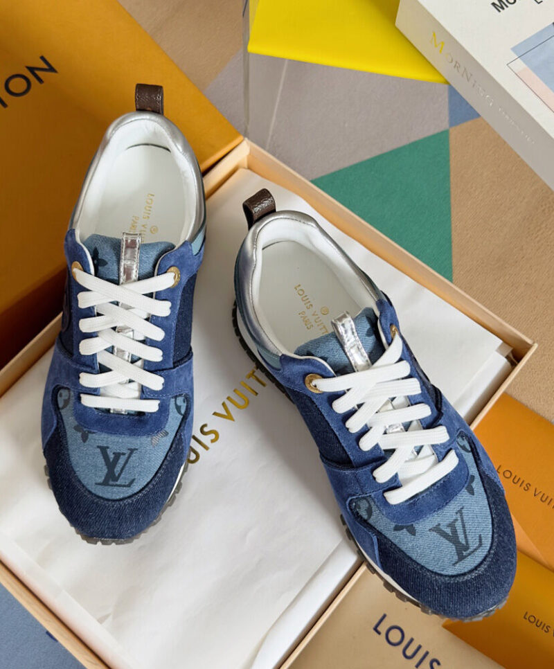 Louis Vuitton Women's Run Away Sneaker 1ABHOH Dark Blue
