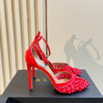 Alaia Women's High Fishnet Pumps With Studs