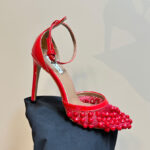Alaia Women's High Fishnet Pumps With Studs