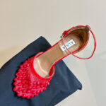 Alaia Women's High Fishnet Pumps With Studs