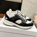 Celine Women's Runner Cr-03 Low Lace-Up Sneaker In Mesh Black