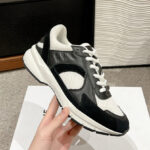 Celine Women's Runner Cr-03 Low Lace-Up Sneaker In Mesh Black