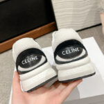 Celine Women's Runner Cr-03 Low Lace-Up Sneaker In Mesh Black