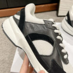 Celine Women's Runner Cr-03 Low Lace-Up Sneaker In Mesh Black