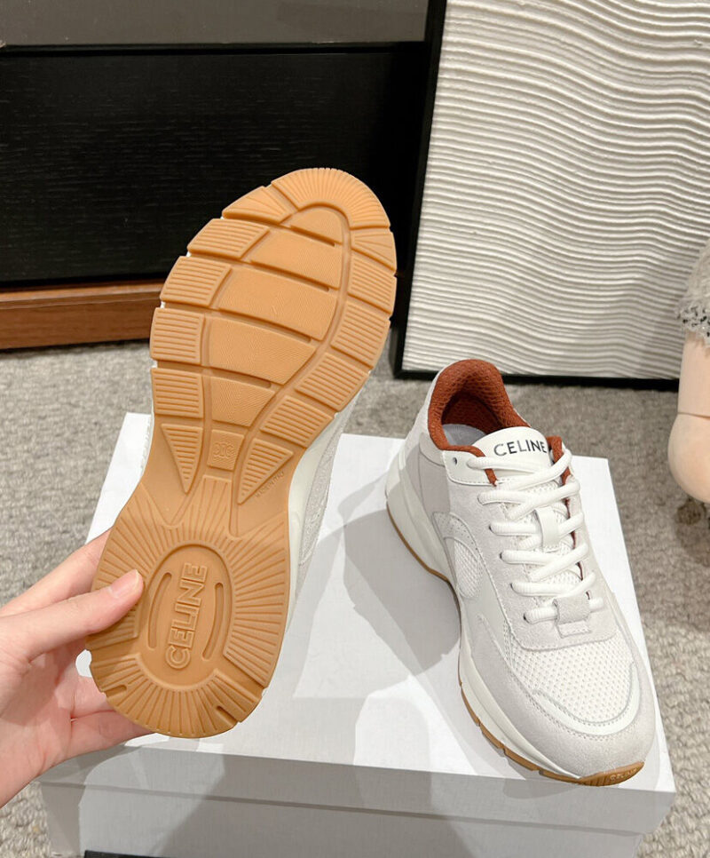 Celine Women's Runner Cr-03 Low Lace-Up Sneaker In Mesh