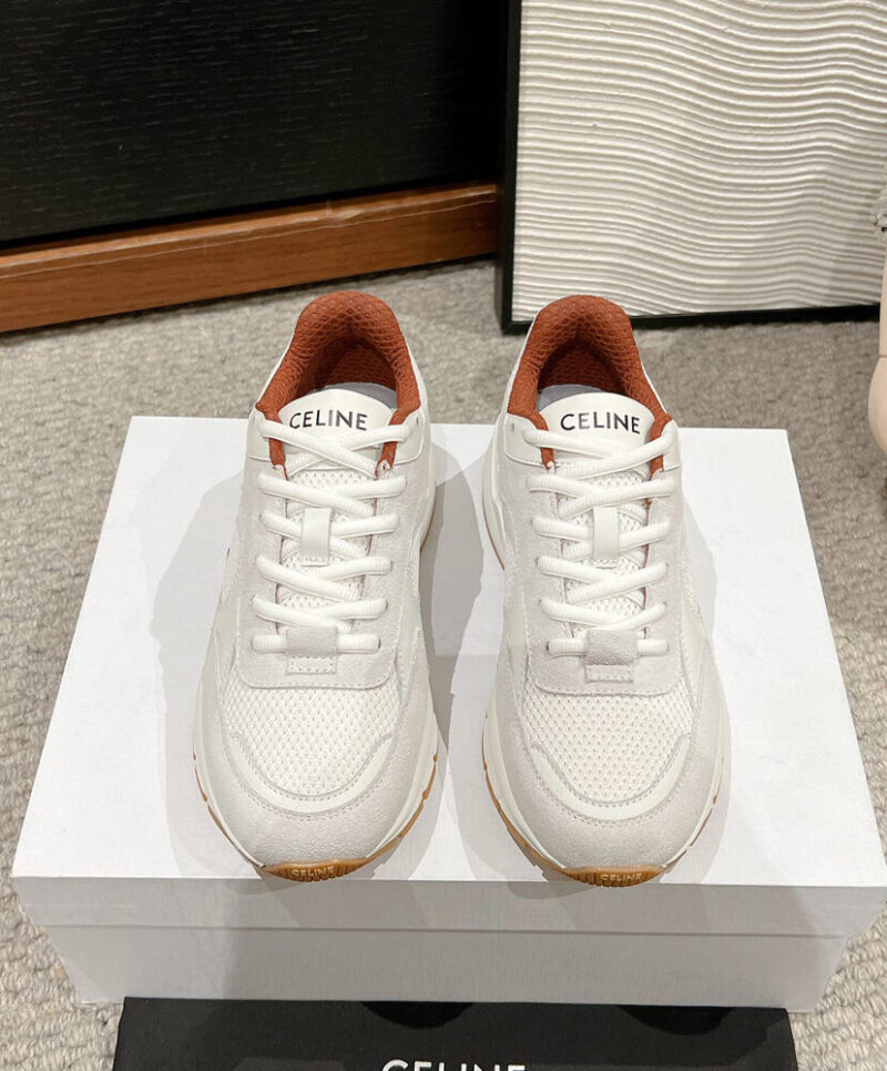Celine Women's Runner Cr-03 Low Lace-Up Sneaker In Mesh