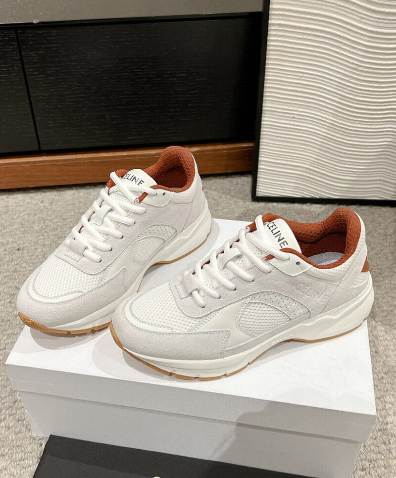 Celine Women's Runner Cr-03 Low Lace-Up Sneaker In Mesh