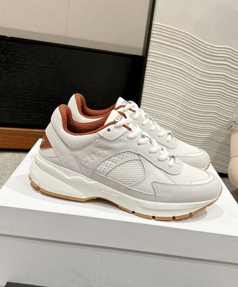 Celine Women's Runner Cr-03 Low Lace-Up Sneaker In Mesh