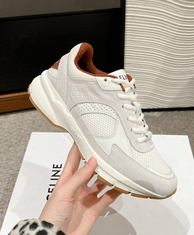 Celine Women's Runner Cr-03 Low Lace-Up Sneaker In Mesh