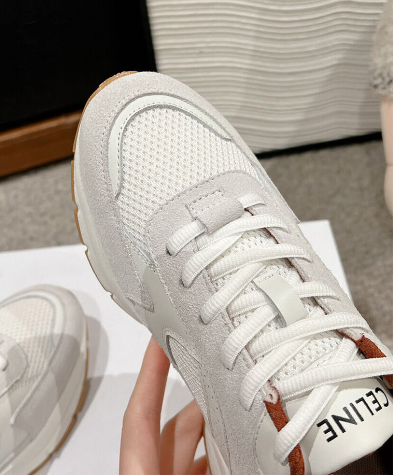 Celine Women's Runner Cr-03 Low Lace-Up Sneaker In Mesh