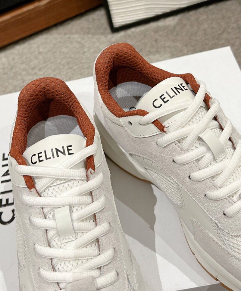 Celine Women's Runner Cr-03 Low Lace-Up Sneaker In Mesh