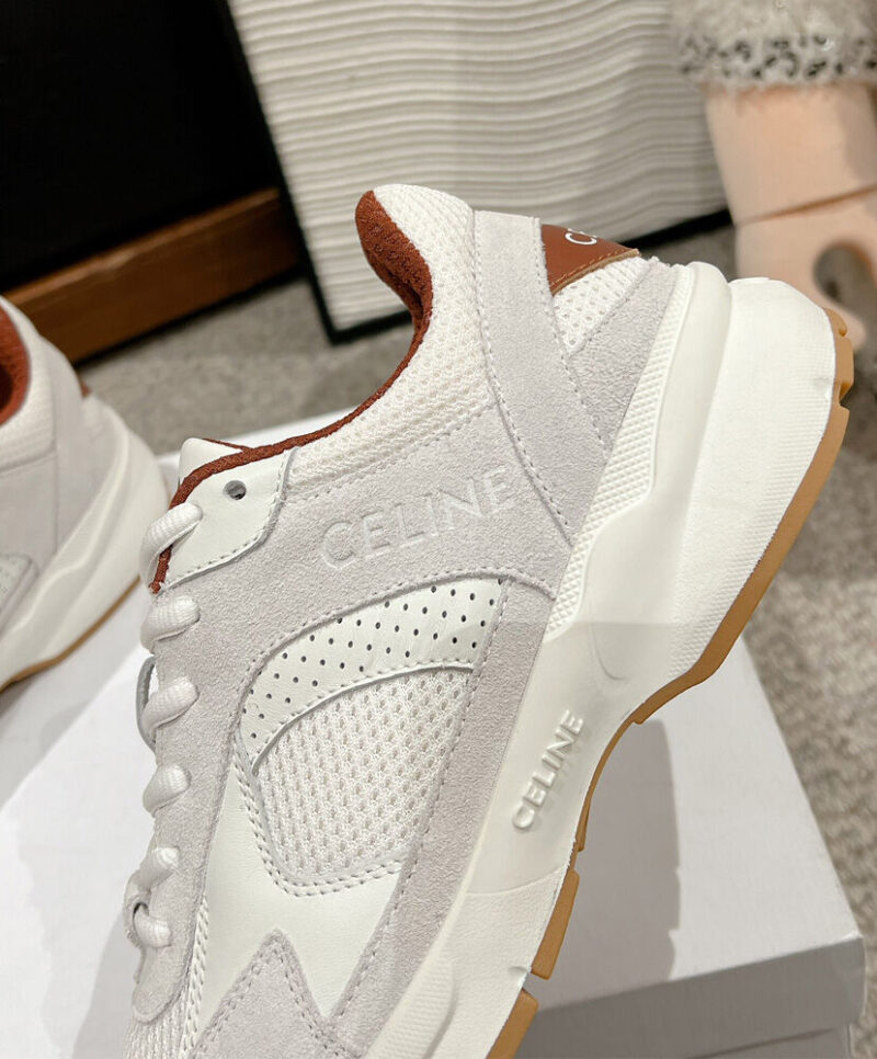 Celine Women's Runner Cr-03 Low Lace-Up Sneaker In Mesh
