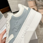 Celine Women's Block Sneaker With Triomphe In Calfskin