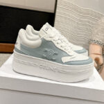 Celine Women's Block Sneaker With Triomphe In Calfskin