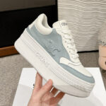 Celine Women's Block Sneaker With Triomphe In Calfskin