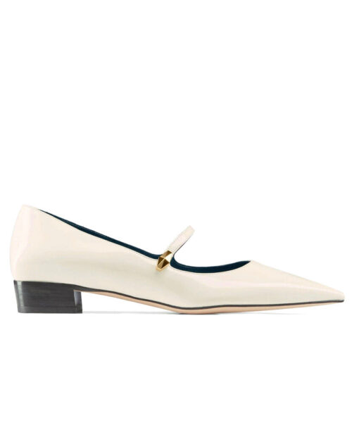 Jimmy Choo Women's Carolyn Flat Cream