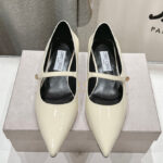 Jimmy Choo Women's Carolyn Flat Cream