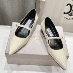 Jimmy Choo Women's Carolyn Flat Cream