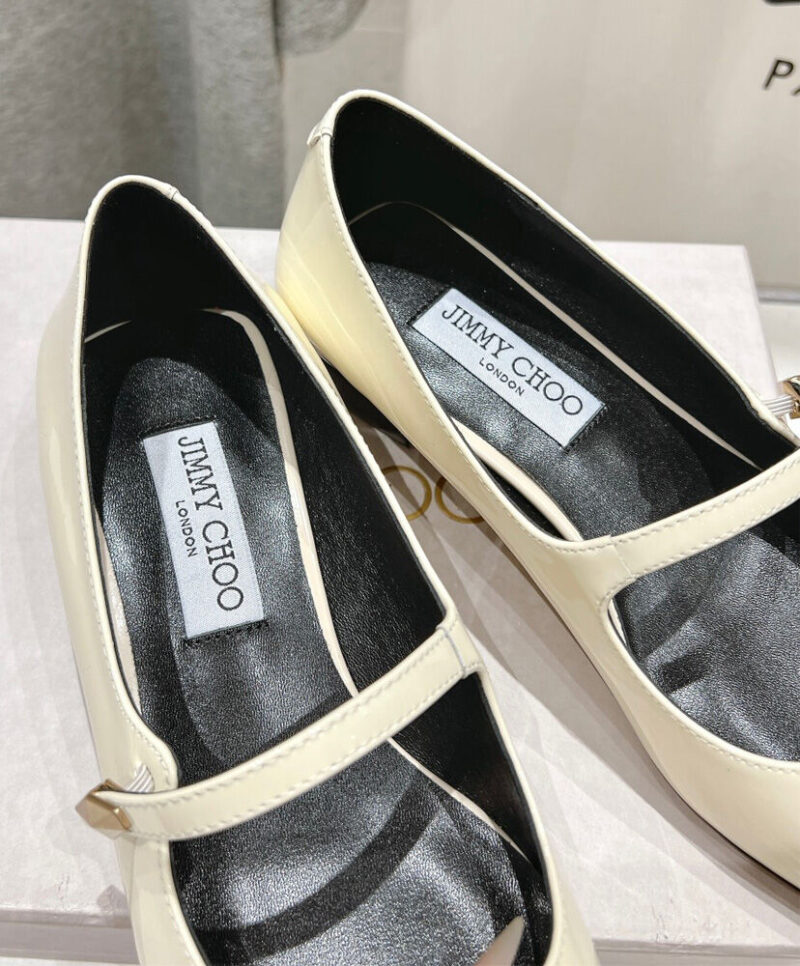 Jimmy Choo Women's Carolyn Flat Cream