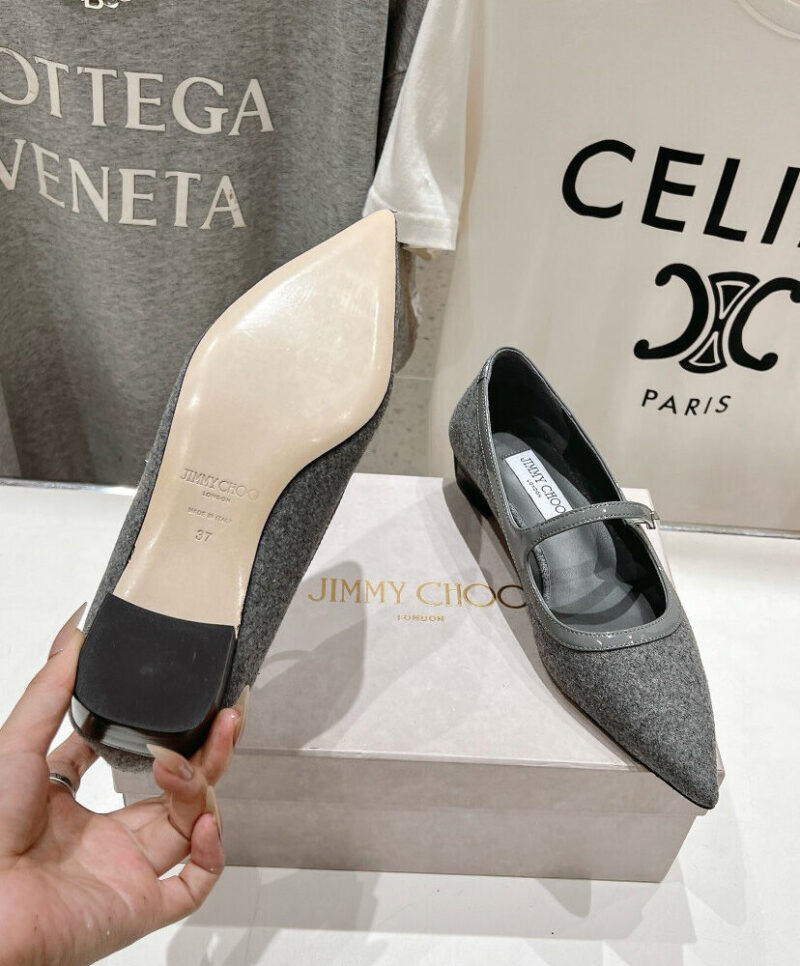 Jimmy Choo Women's Carolyn Flat Gray