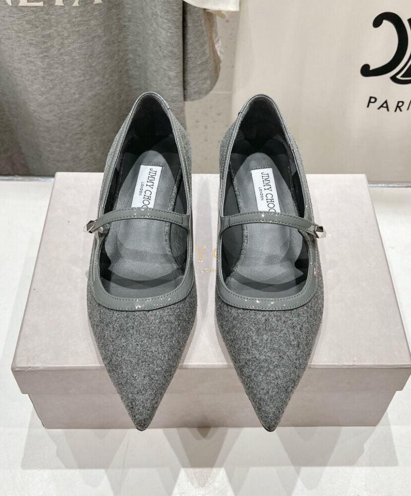 Jimmy Choo Women's Carolyn Flat Gray
