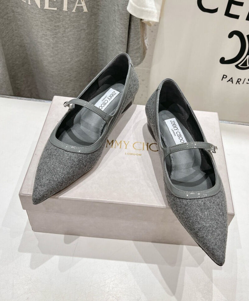 Jimmy Choo Women's Carolyn Flat Gray