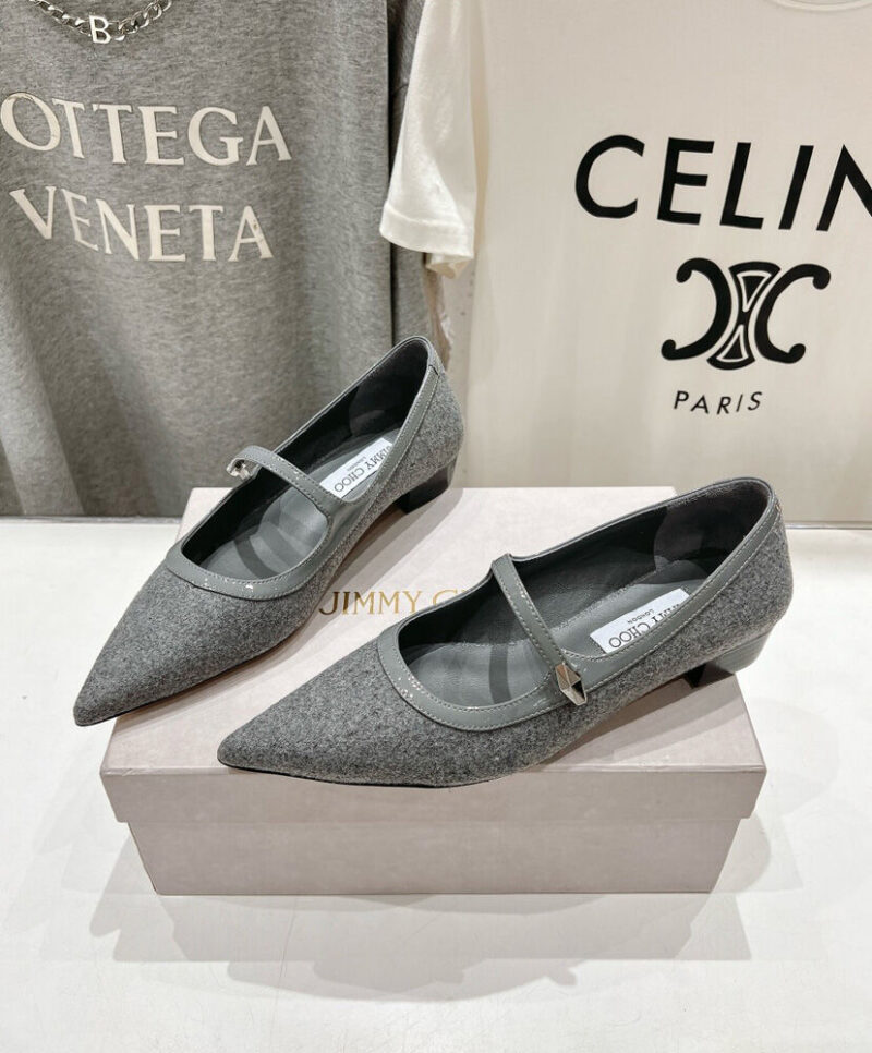 Jimmy Choo Women's Carolyn Flat Gray