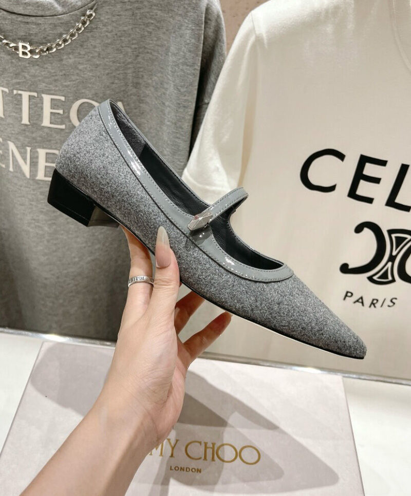 Jimmy Choo Women's Carolyn Flat Gray