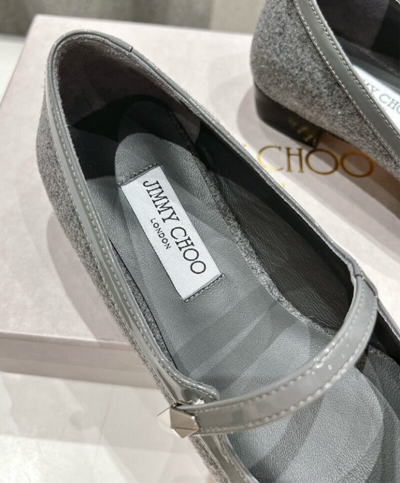 Jimmy Choo Women's Carolyn Flat Gray