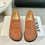 Loewe Women's Campo Loafer In Brushed Suede