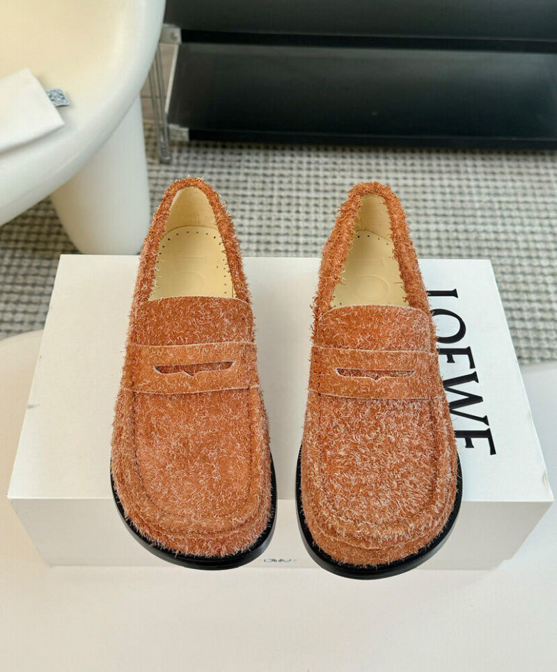 Loewe Women's Campo Loafer In Brushed Suede