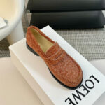 Loewe Women's Campo Loafer In Brushed Suede
