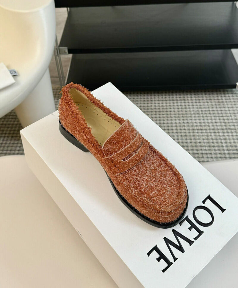 Loewe Women's Campo Loafer In Brushed Suede